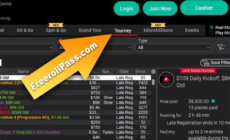 senha freeroll pokerstars|PokerStars Freerolls & Senhas .